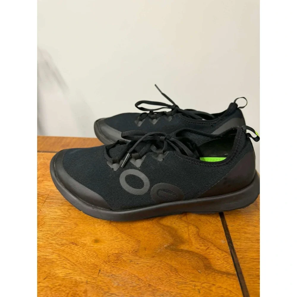 OOFOS Mens 11.5 OOmg Sport‎ LS Low Black Recovery Shoes Sneakers 05012023-85